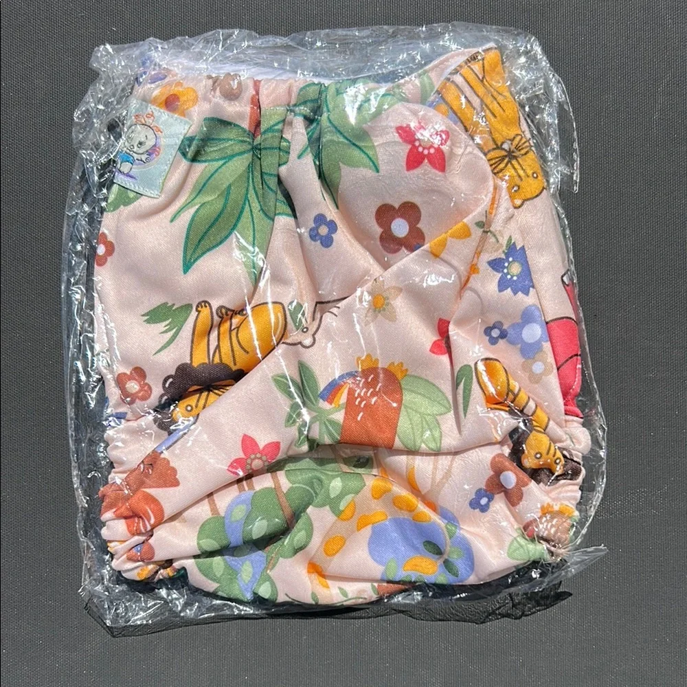 New Washable Colorful Reusable Baby Cloth Diapers Set
